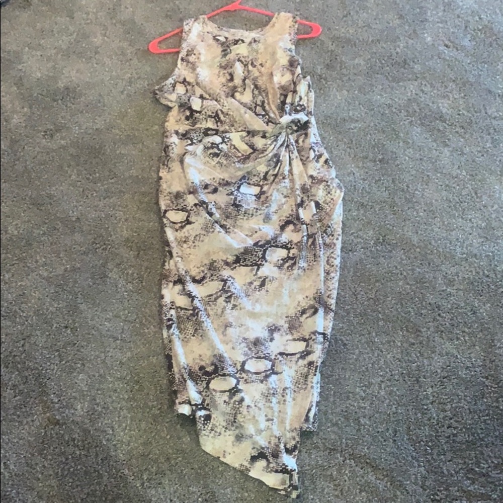 Snake skin form fitting dress